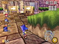 une photo d'Ã©cran de Sonic R sur Sega Saturn